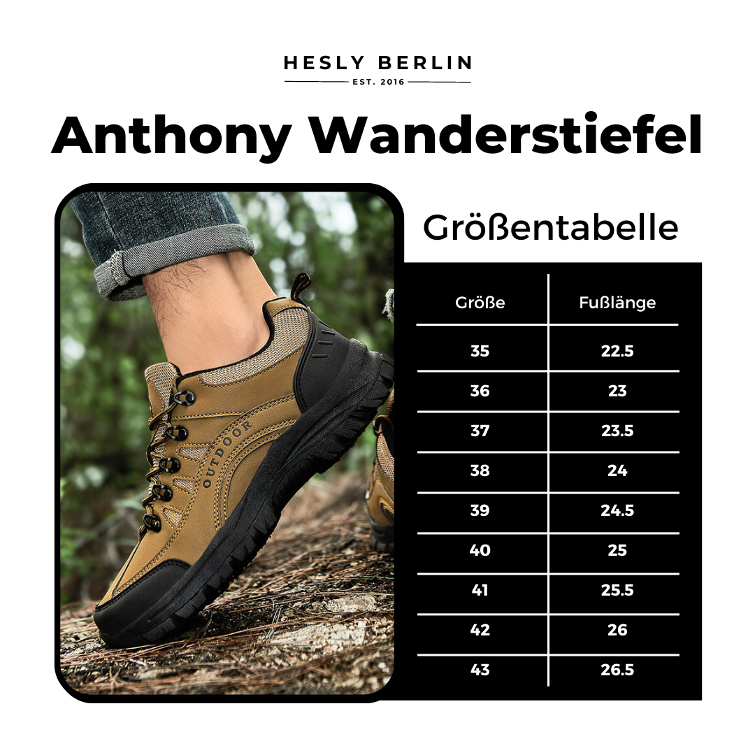 Anthony Wanderstiefel - Orthopädische Outdoor- und Wanderschuhe
