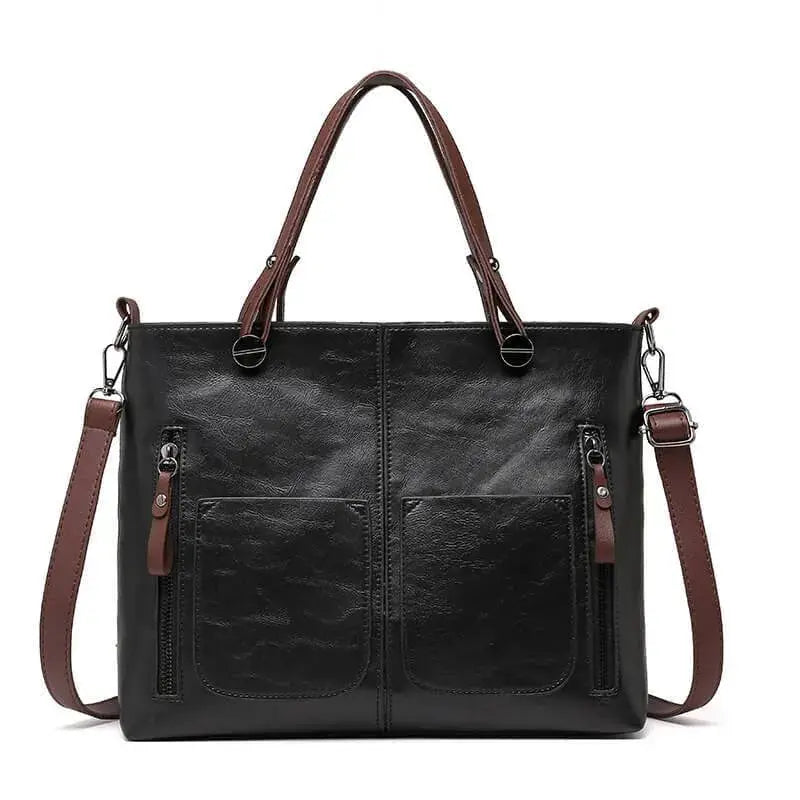 Elegante Lederschultertasche