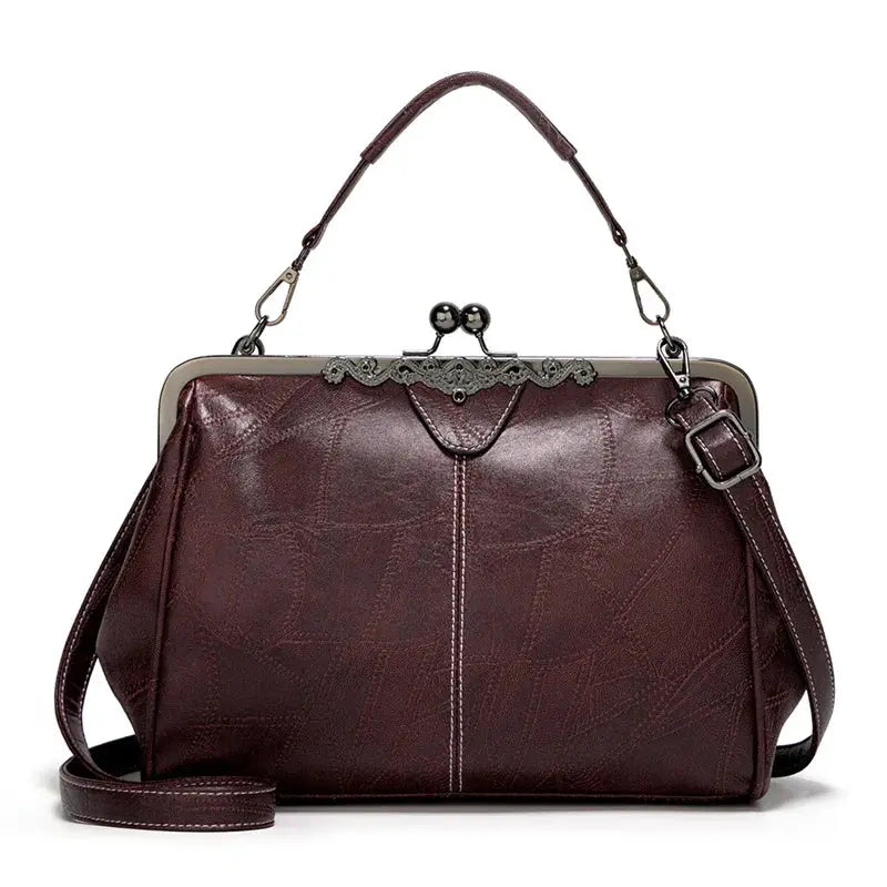 Klassischer Charme Vintage Leder Tasche