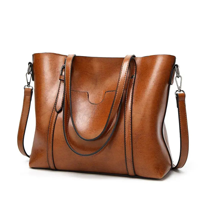 Luxuriöse Lederhandtasche