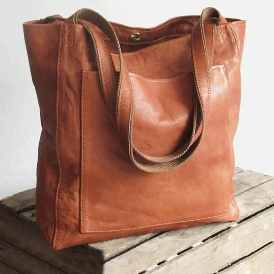 Moderne schicke stilvolle Ledertasche