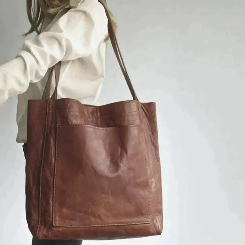 Moderne schicke stilvolle Ledertasche