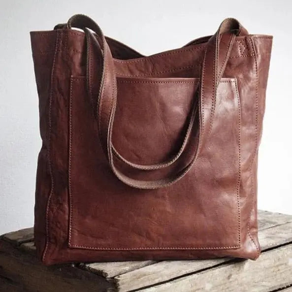 Moderne schicke stilvolle Ledertasche