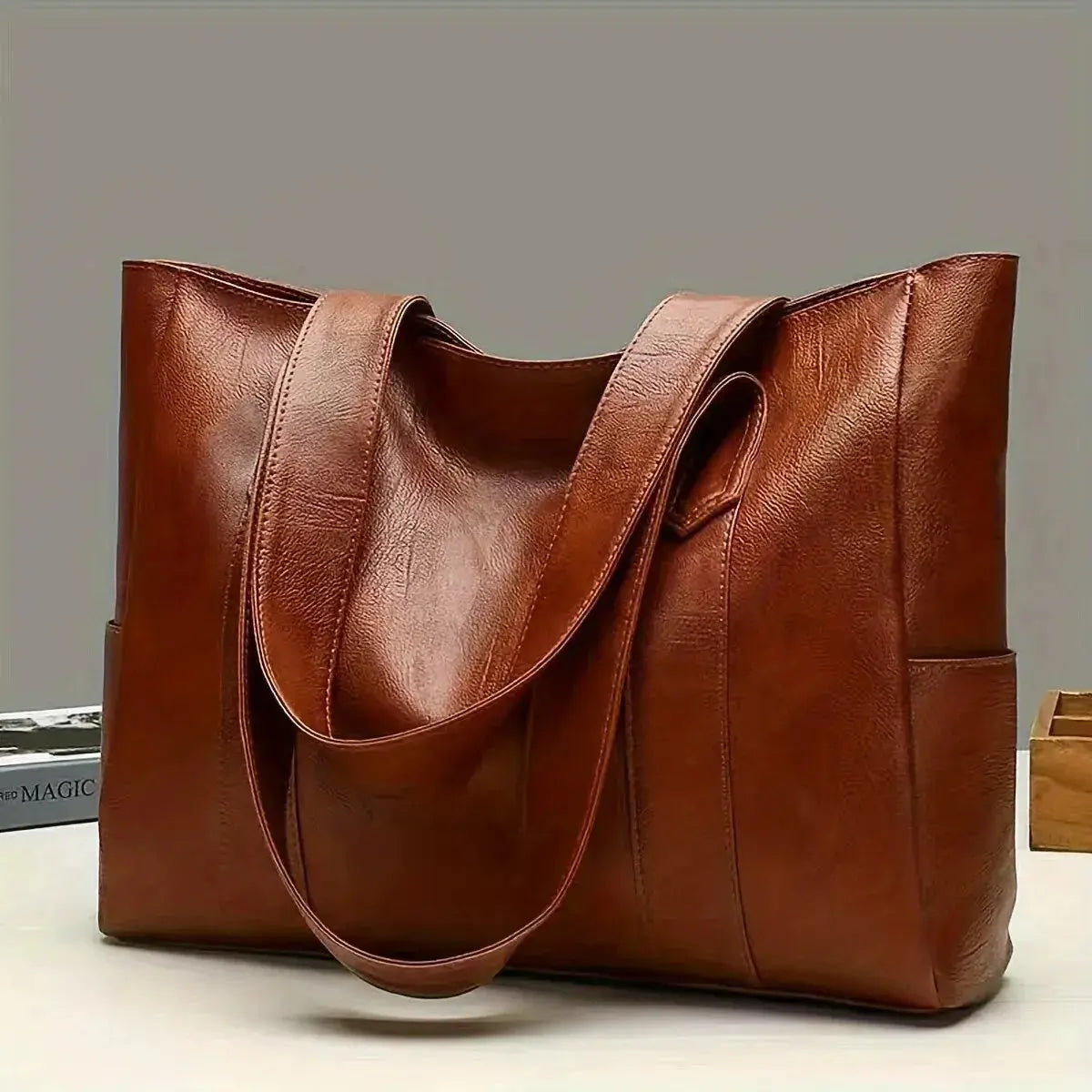 Vintage-Charme-Schultertasche