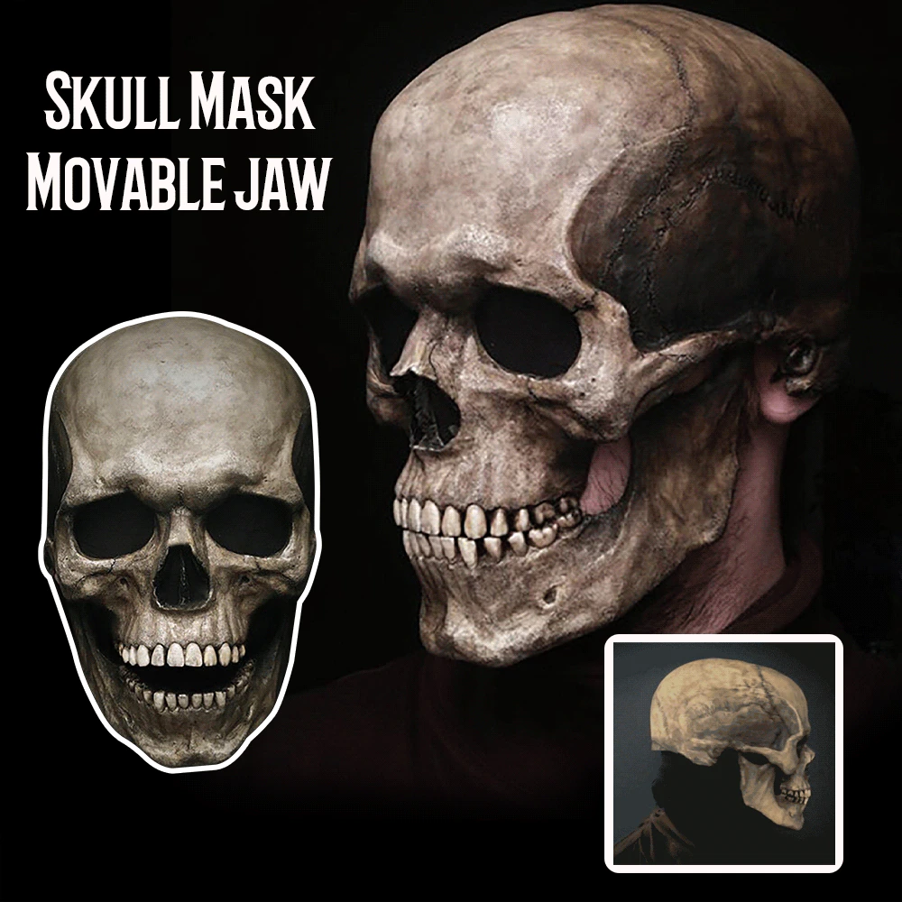 3D Full Head Evil Skull Mask