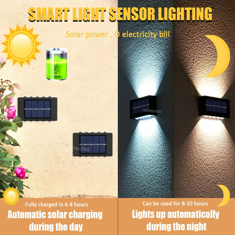 Sticky Light™ - Kabellose LED-Solar-Wandleuchten Deluxe