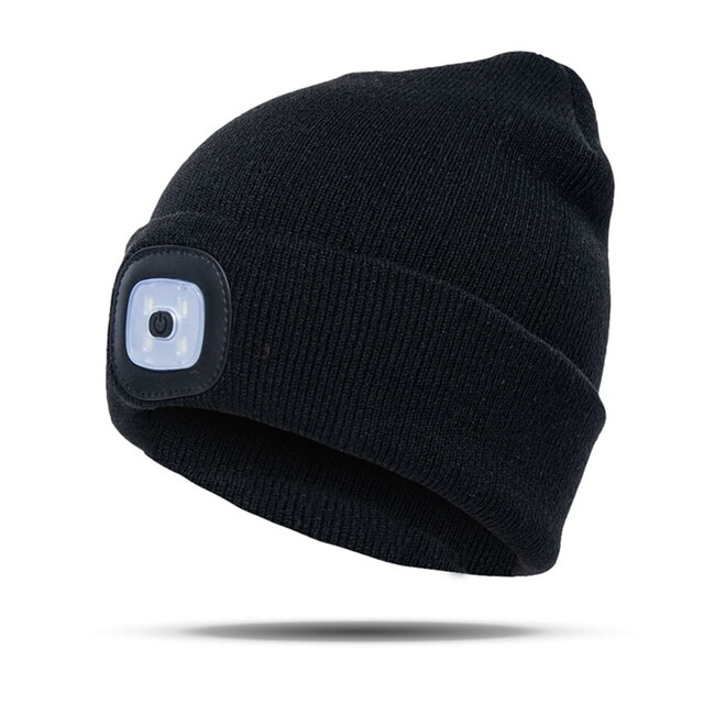 Light Hat™ - Abnehmbare LED-Stirnlampe Beanie Hat
