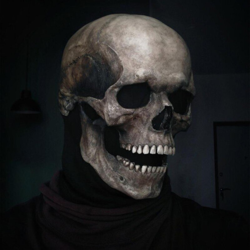 3D Full Head Evil Skull Mask