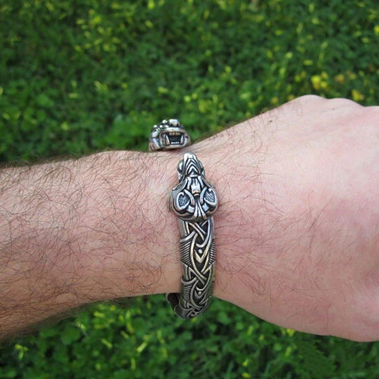 Der große Fenrir Handgefertigtes Wikinger-Armband