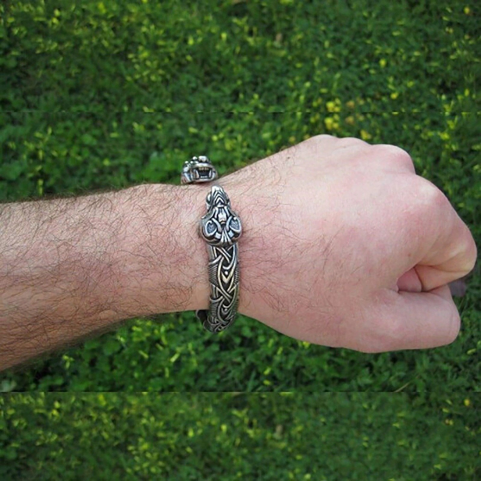 Der große Fenrir Handgefertigtes Wikinger-Armband