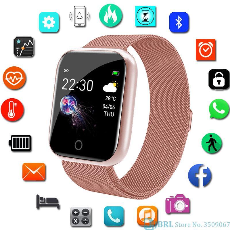 Smart Clock Fitness Tracker Quadratische Smart-Uhr Stunde