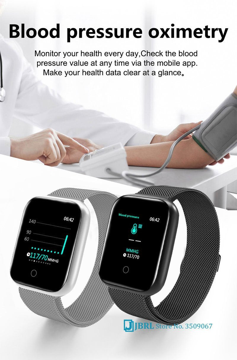 Smart Clock Fitness Tracker Quadratische Smart-Uhr Stunde