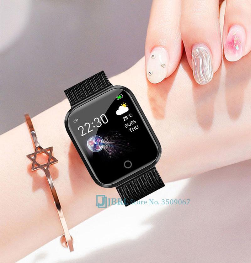 Smart Clock Fitness Tracker Quadratische Smart-Uhr Stunde